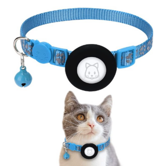 Reflect Airtag Cat Collar - Blue
