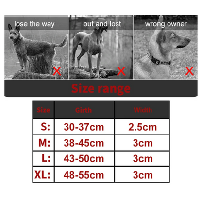 Anti-Lost Airtag Pet Dog Collar - Red