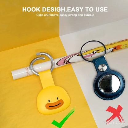 Duck Cartoon AirTag Protective Cover for Kids and All Ages