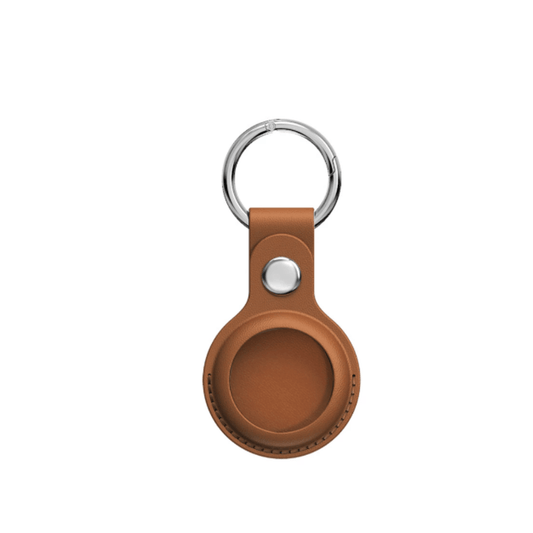 Saddle Leather Keychain for AirTag