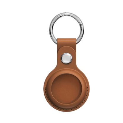 Saddle Leather Keychain for AirTag